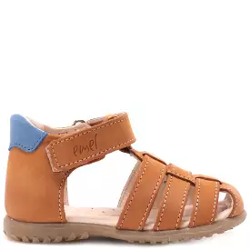 (1078-25) Emel yellow closed sandals - shop now at competitive prices