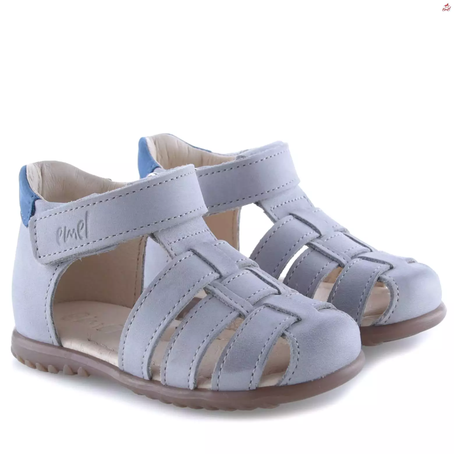 1078-39 Emel blue closed sandals - Buy now at discounted price.
