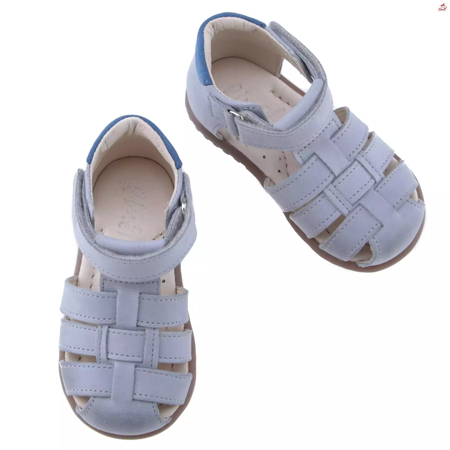 1078-39 Emel blue closed sandals - Buy now at discounted price.
