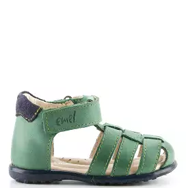 (1078-6) Green closed sandals