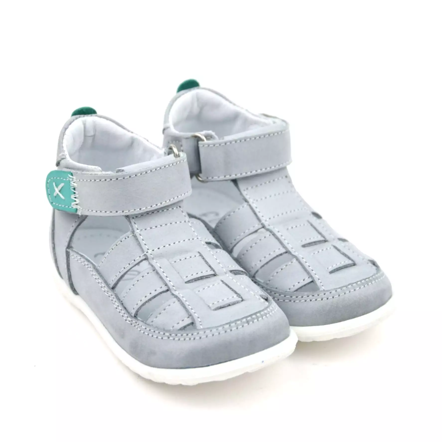 (1079-1) Grey Emel closed sandals