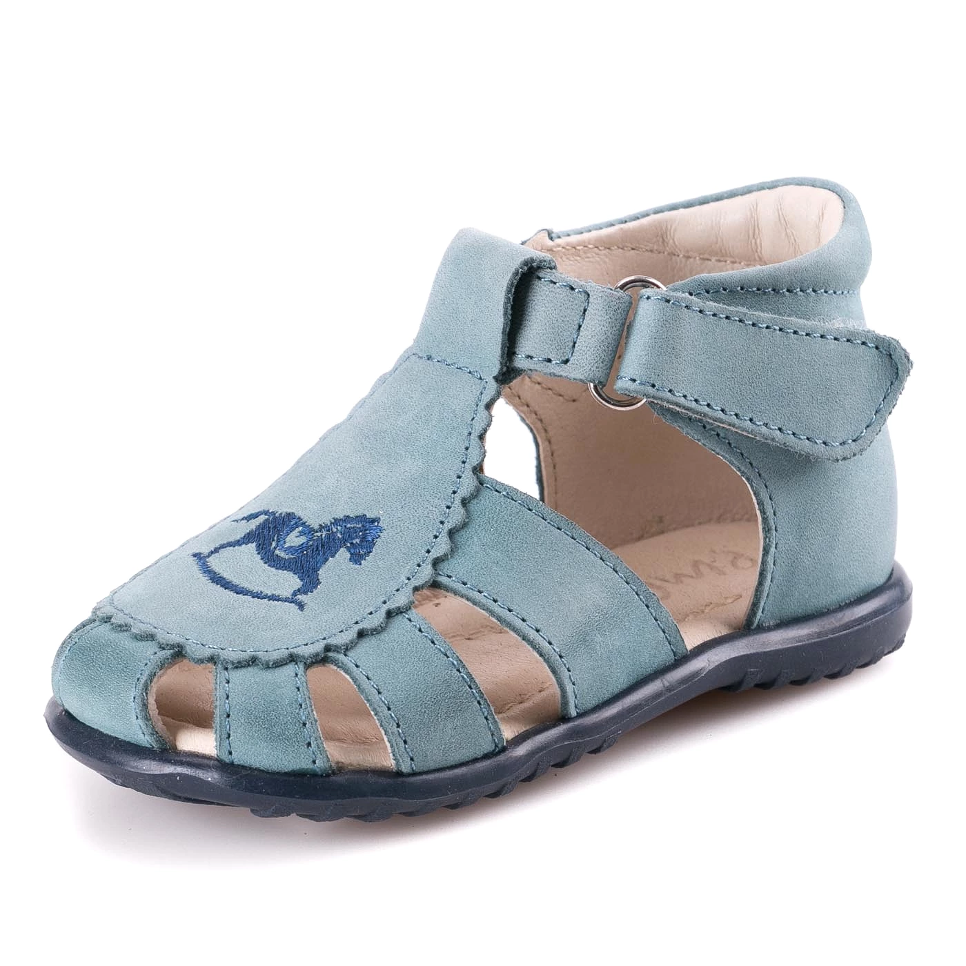 (1670-8) Emel blue closed sandals - Buy now!