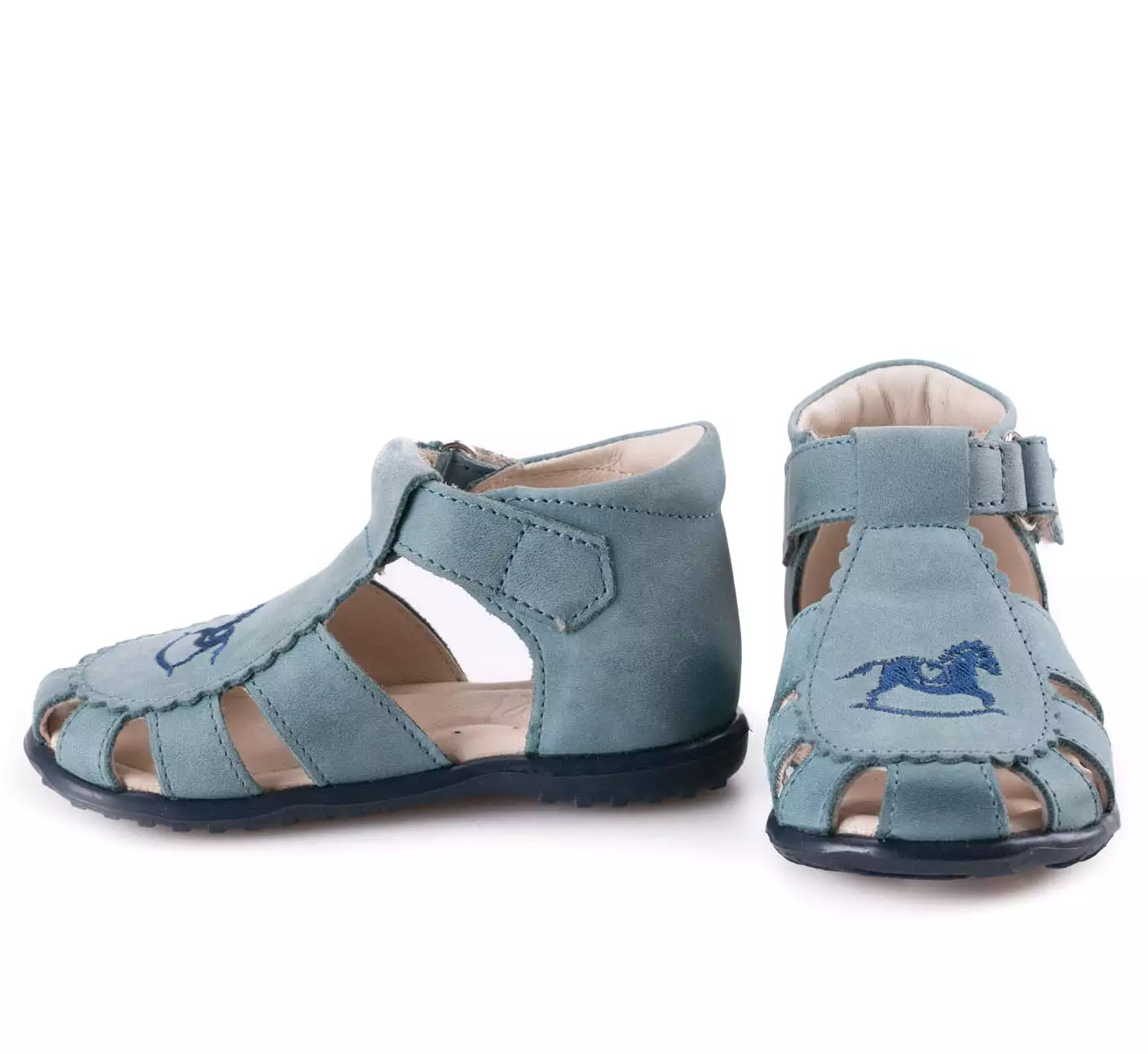 (1670-8) Emel blue closed sandals - Buy now!