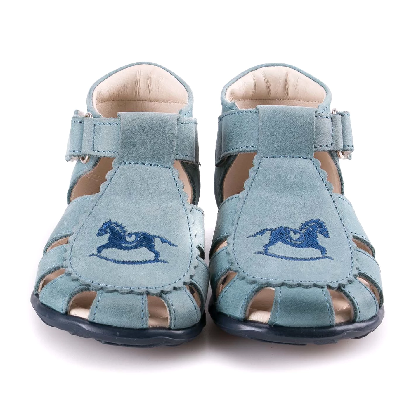 (1670-8) Emel blue closed sandals - Buy now!