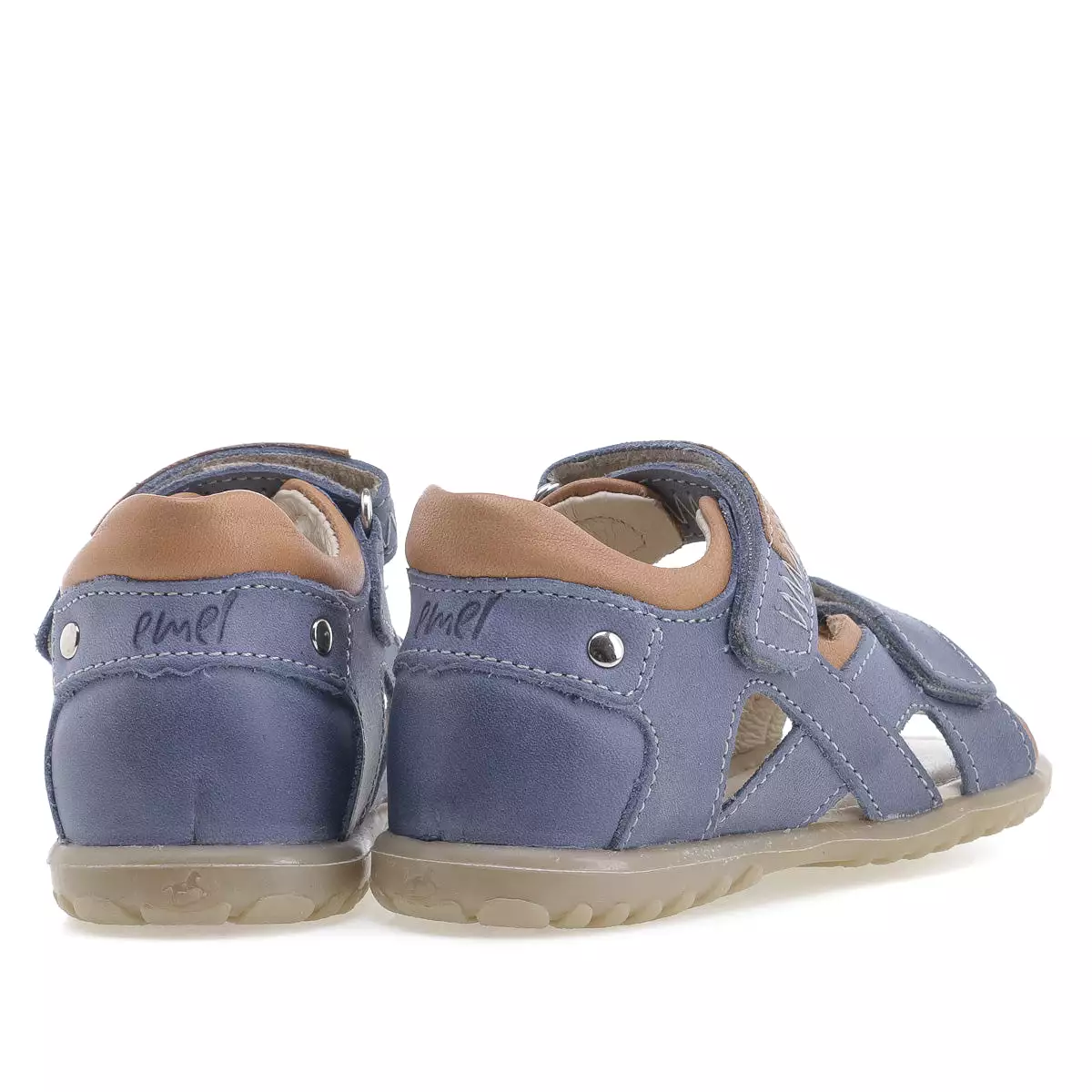 (2086-22) Blue Velcro Sandals - Emel Official Store