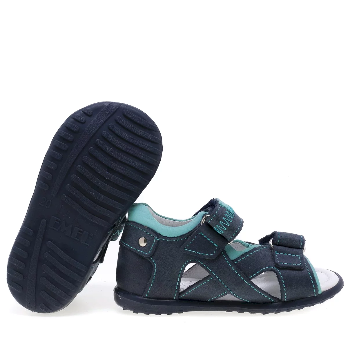 2086 Emel sandals in navy turquoise - top pick for your first pair