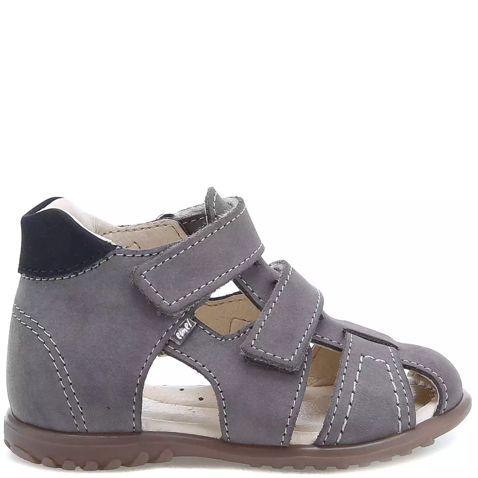 (2406) Emel grey closed sandals