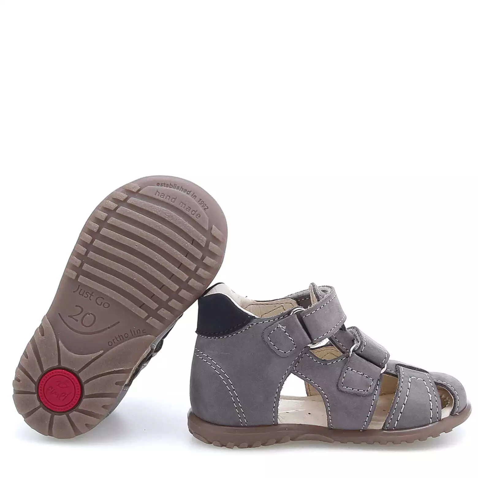 (2406) Emel grey closed sandals