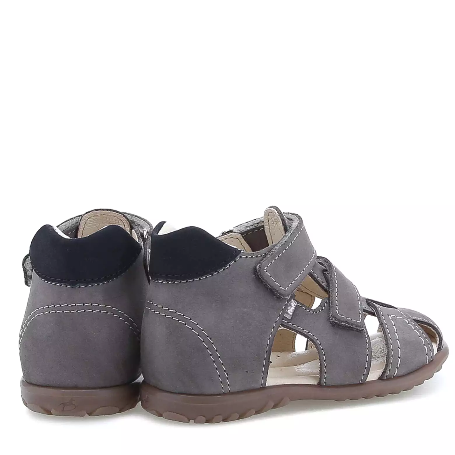 (2406) Emel grey closed sandals