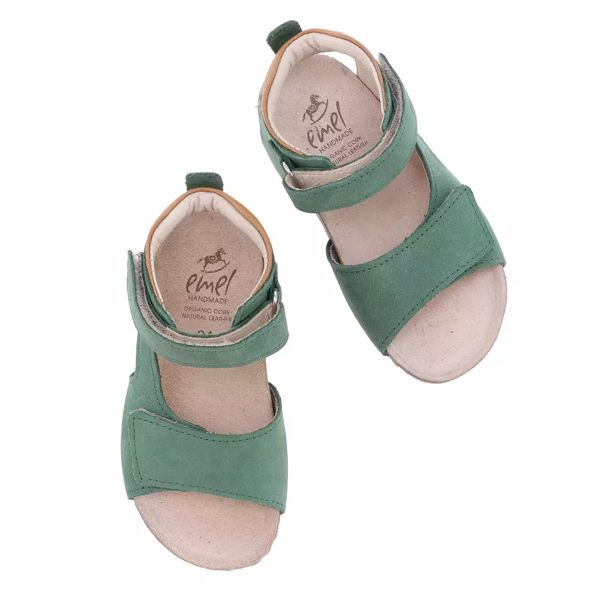 2508-21/2509-21 - Emel velcro sandals - green