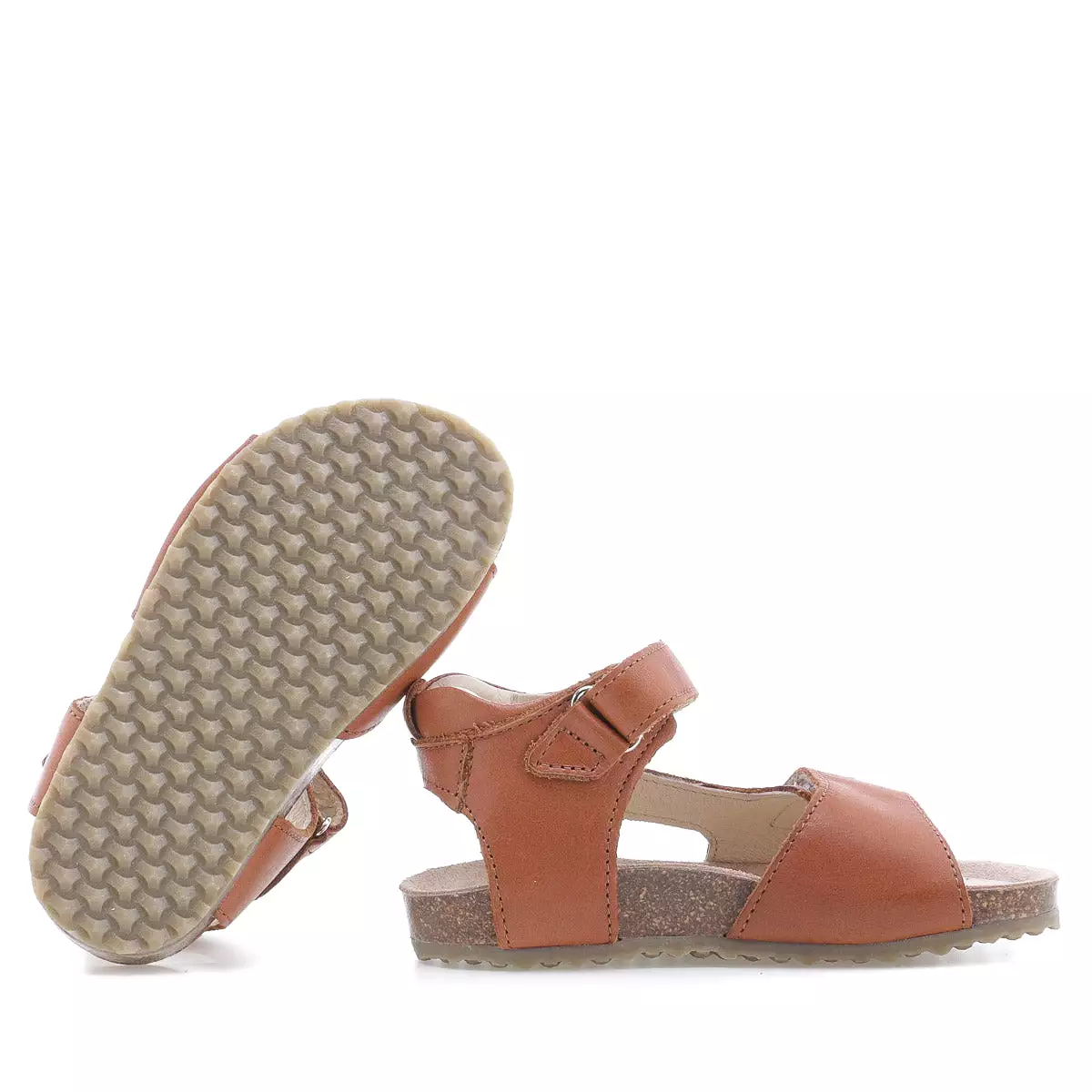 (2508-26/2509-26) Emel brown velcro sandals.