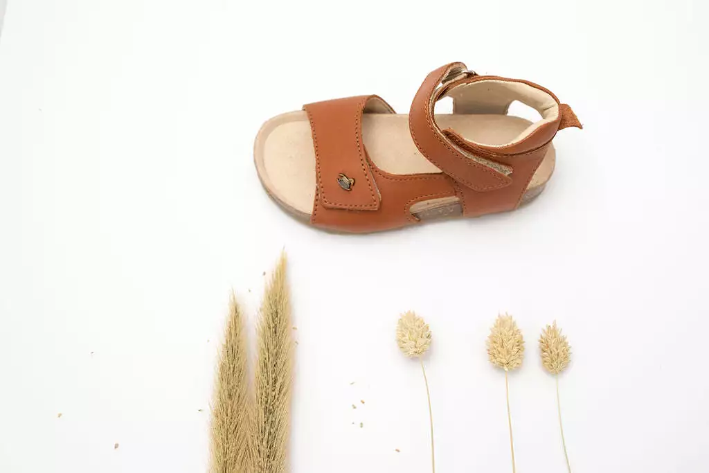 (2508-26/2509-26) Emel brown velcro sandals.