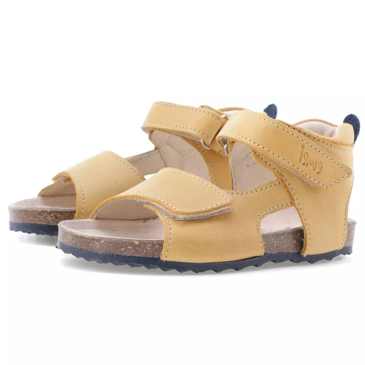 (2508-27/2509-27) Emel yellow velcro sandals - Buy now!