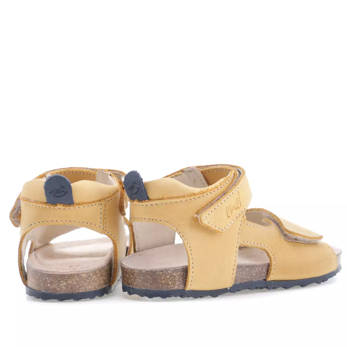 (2508-27/2509-27) Emel yellow velcro sandals - Buy now!