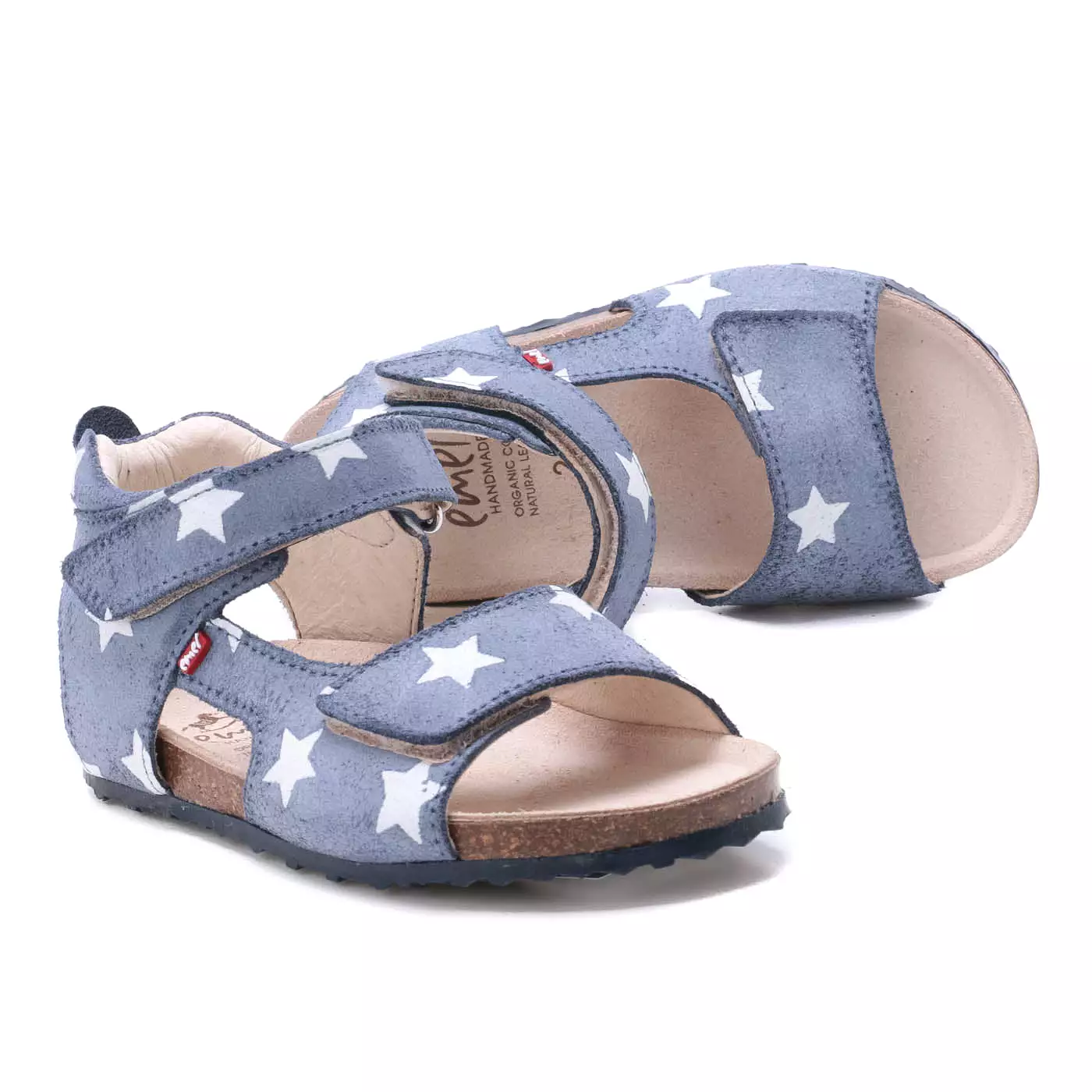 2508B-16/2509B-16 Emel blue stars velcro sandals