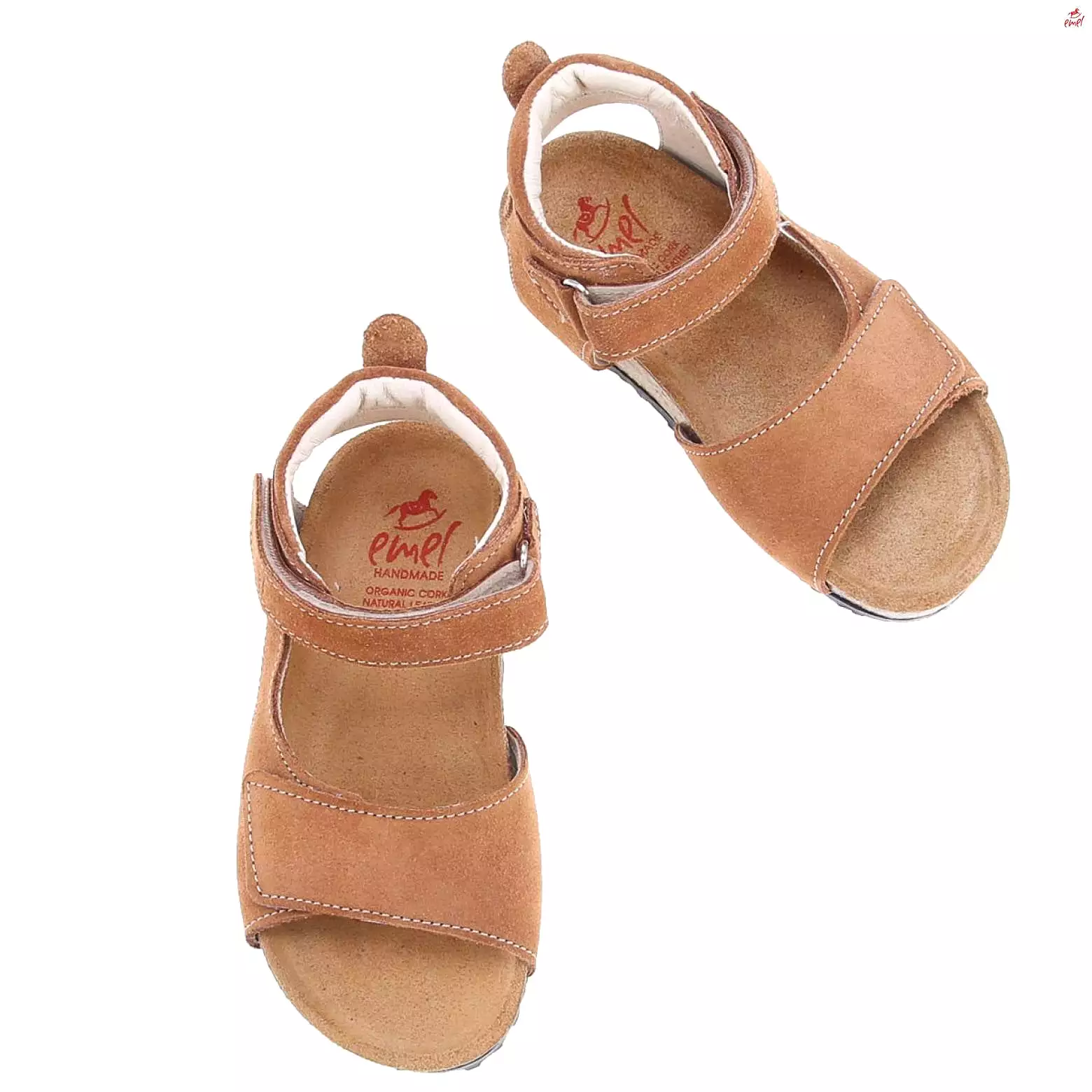 (2508H-5/2509H-5) Emel brown velcro sandals for sale