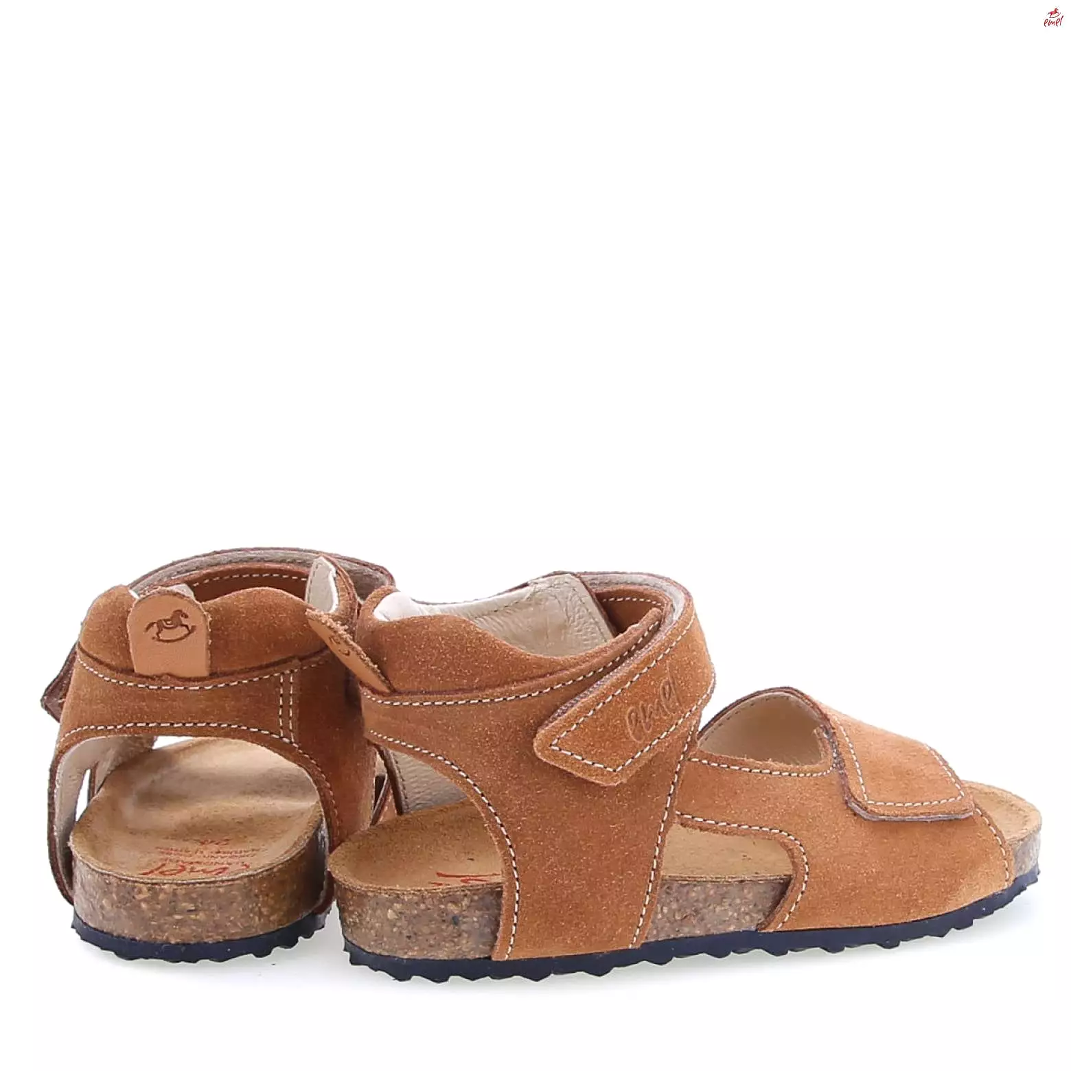 (2508H-5/2509H-5) Emel brown velcro sandals for sale