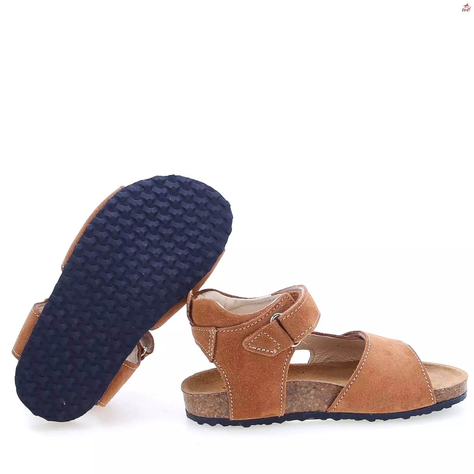 (2508H-5/2509H-5) Emel brown velcro sandals for sale