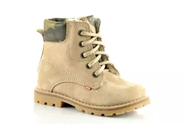 2552A-4 Beige Lace Up Boots - Shop Now!