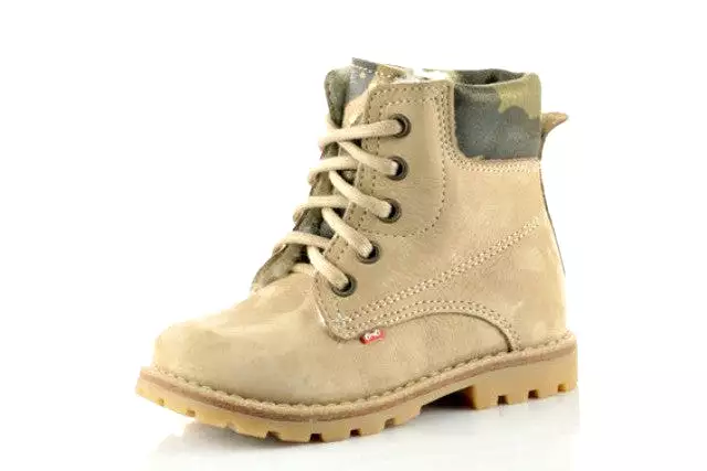 2552A-4 Beige Lace Up Boots - Shop Now!