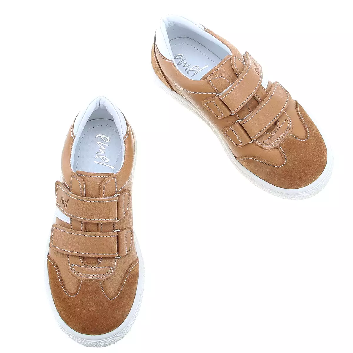 2708-6 Low Velcro sneakers Brown.