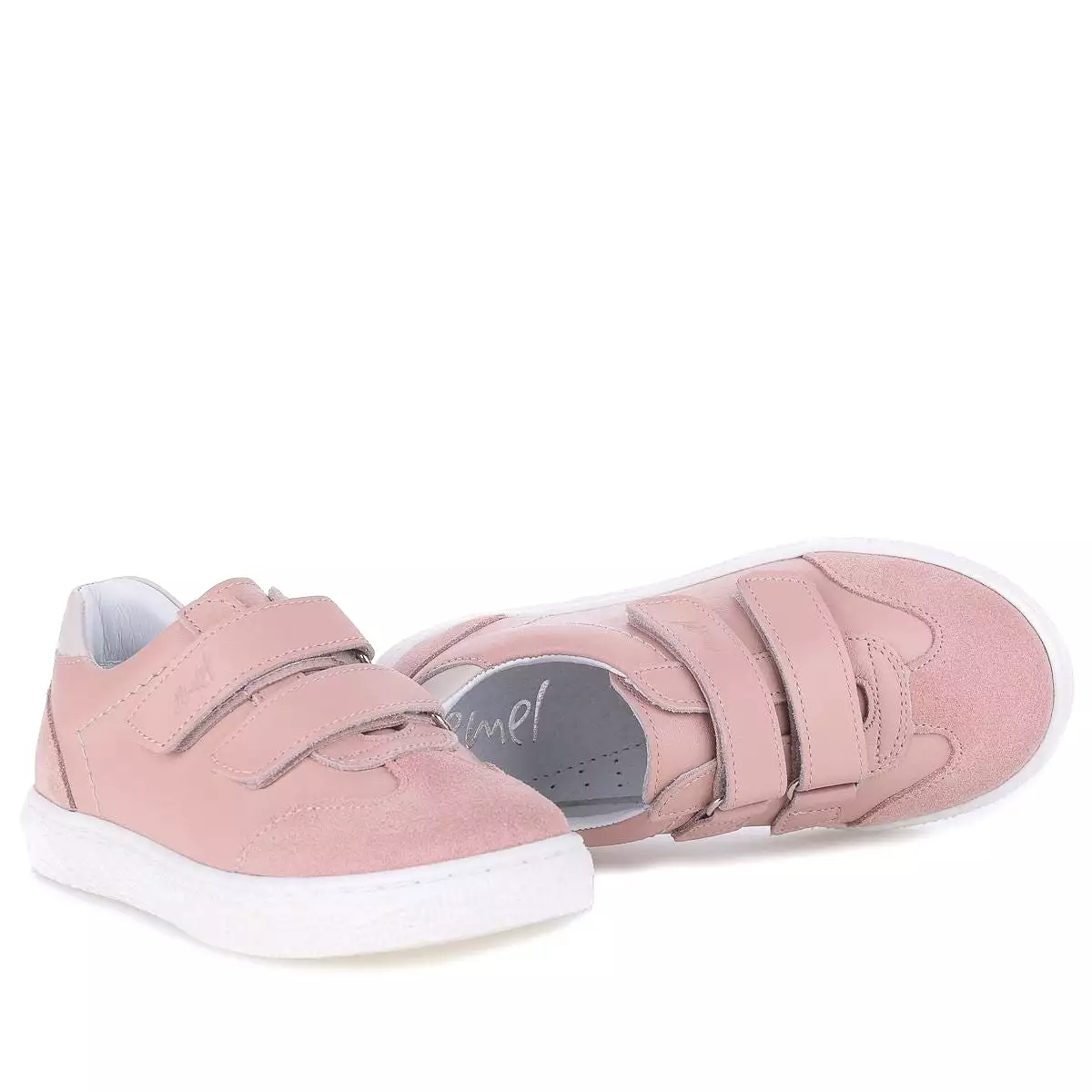 2708D-10 Pink Low Velcro Sneakers.