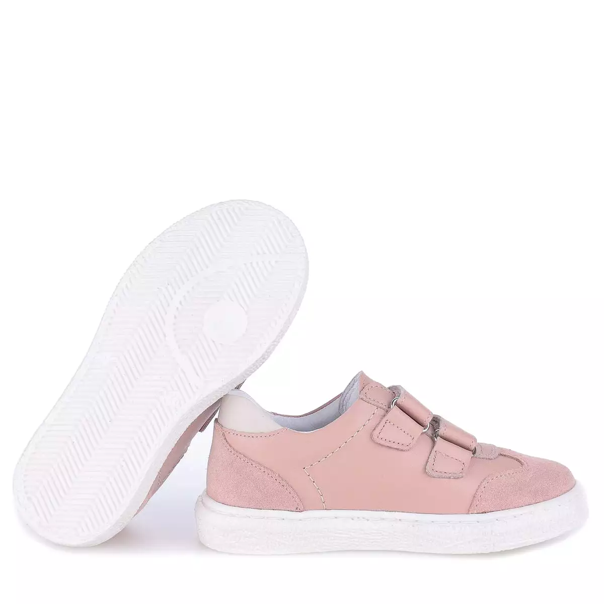 2708D-10 Pink Low Velcro Sneakers.