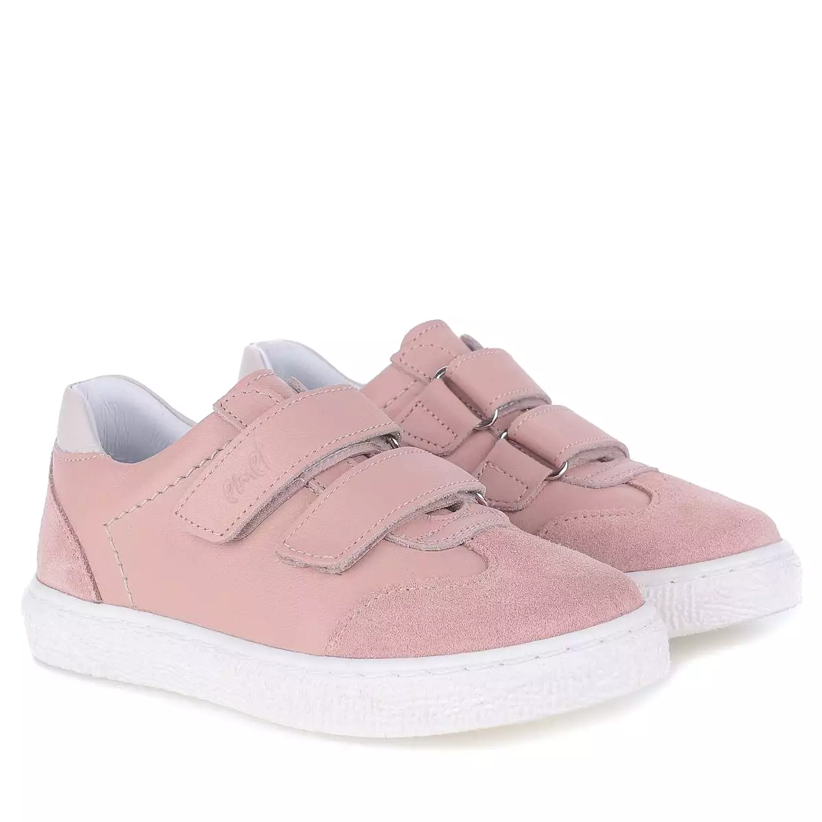 2708D-10 Pink Low Velcro Sneakers.