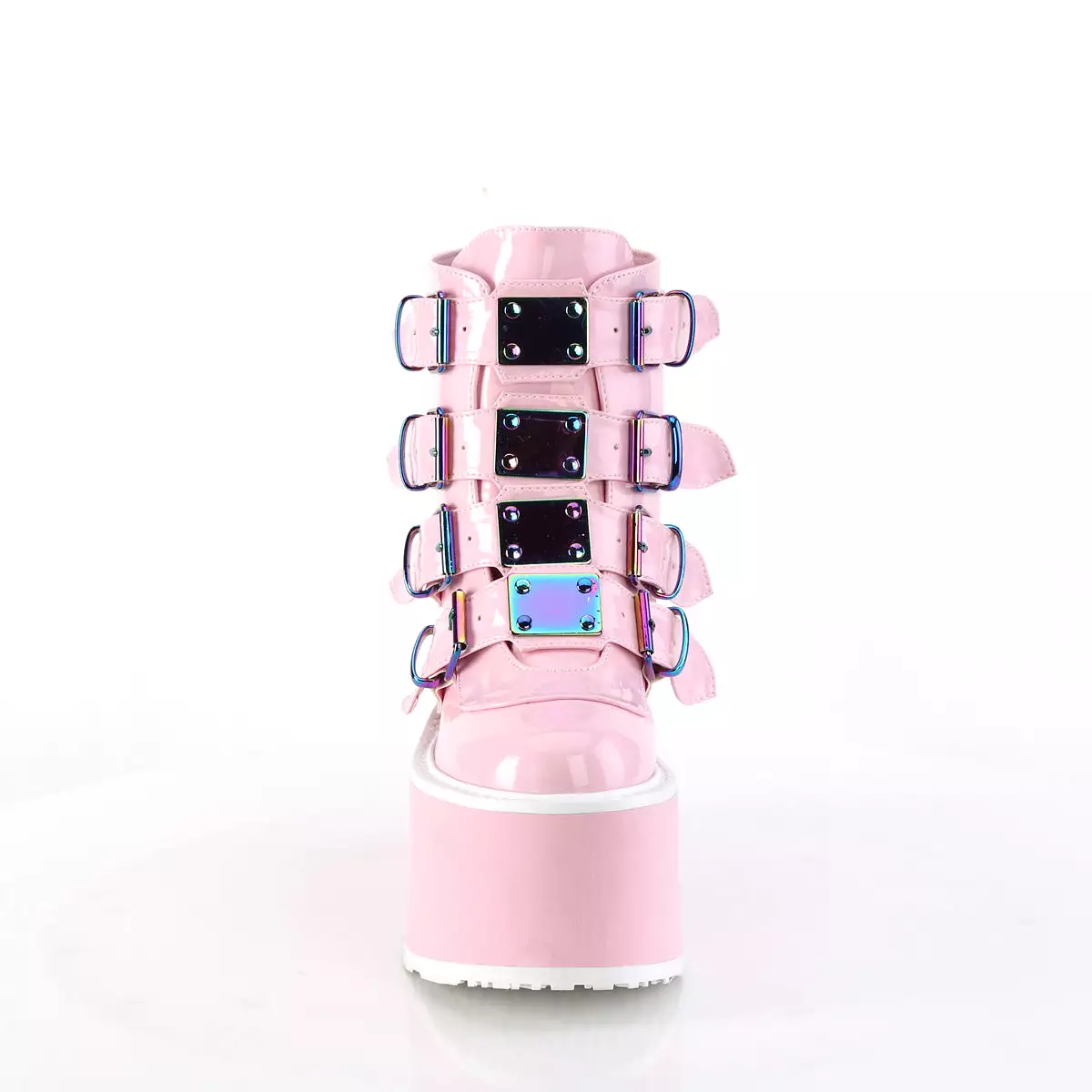 3 Inch Platform DAMNED-105 Baby Pink Holographic Shoes