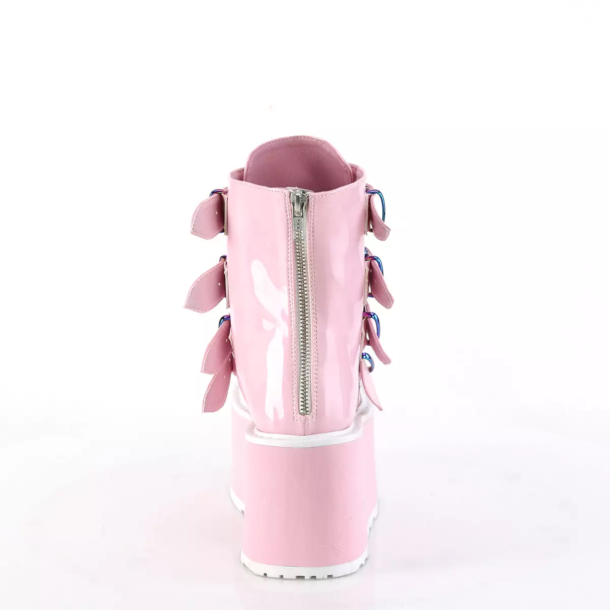 3 Inch Platform DAMNED-105 Baby Pink Holographic Shoes