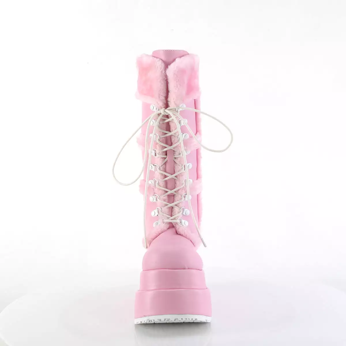 4 Inch Platform Shoes - BEAR-202 Baby Pink Pu