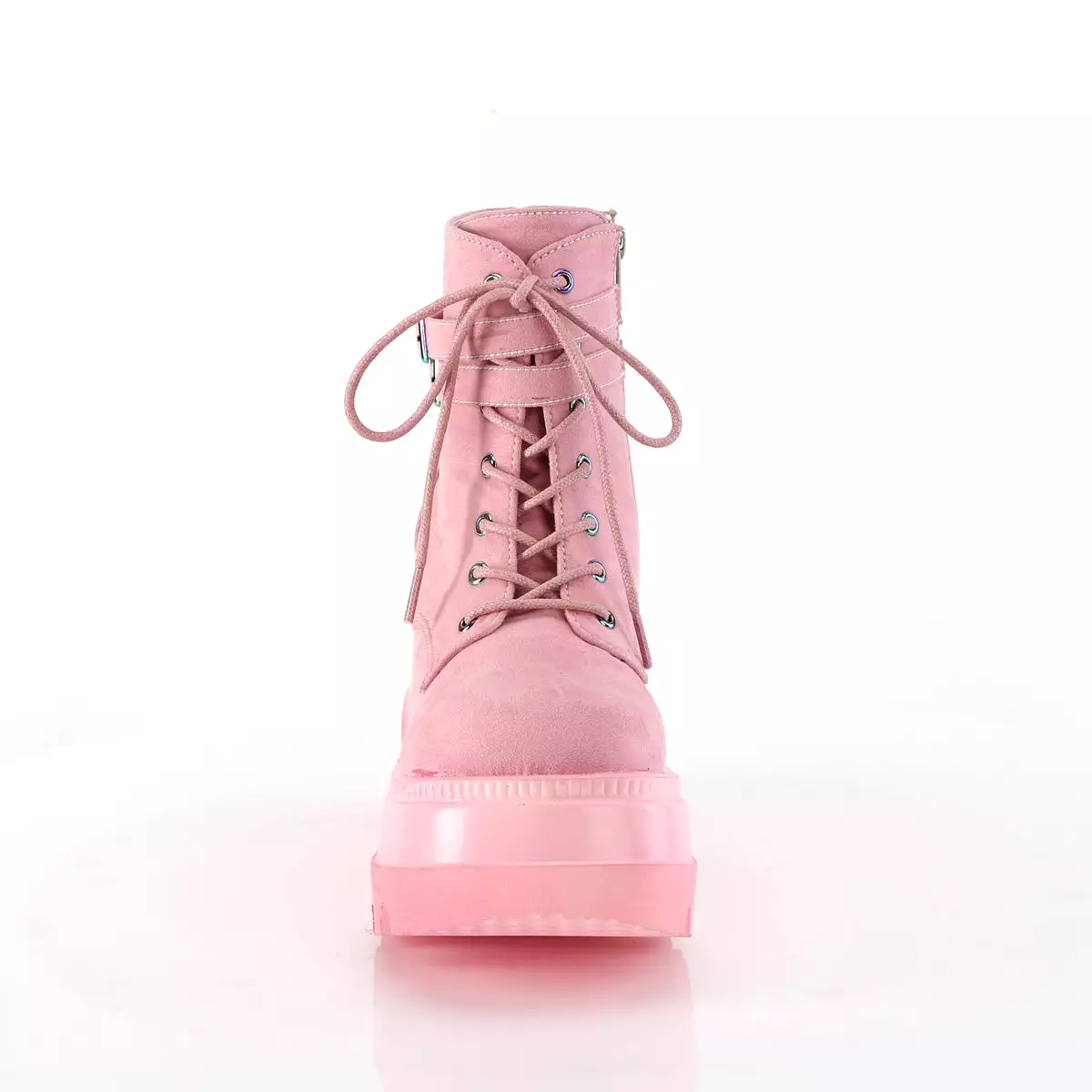 4 Platform SHAKER-52 Baby Pink Suede