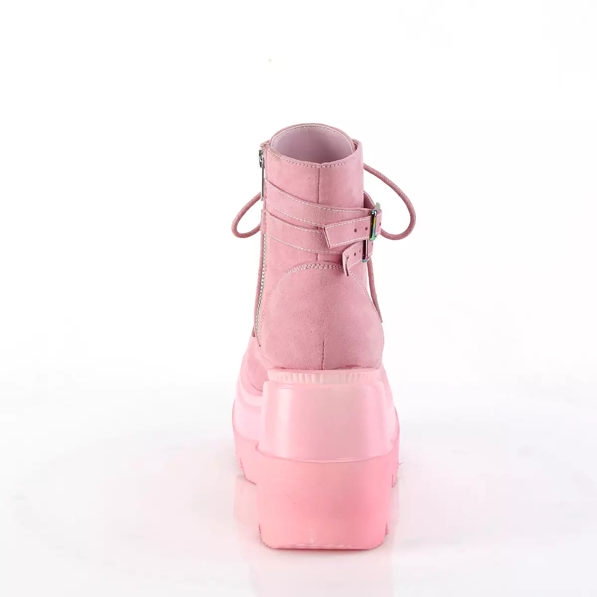 4 Platform SHAKER-52 Baby Pink Suede