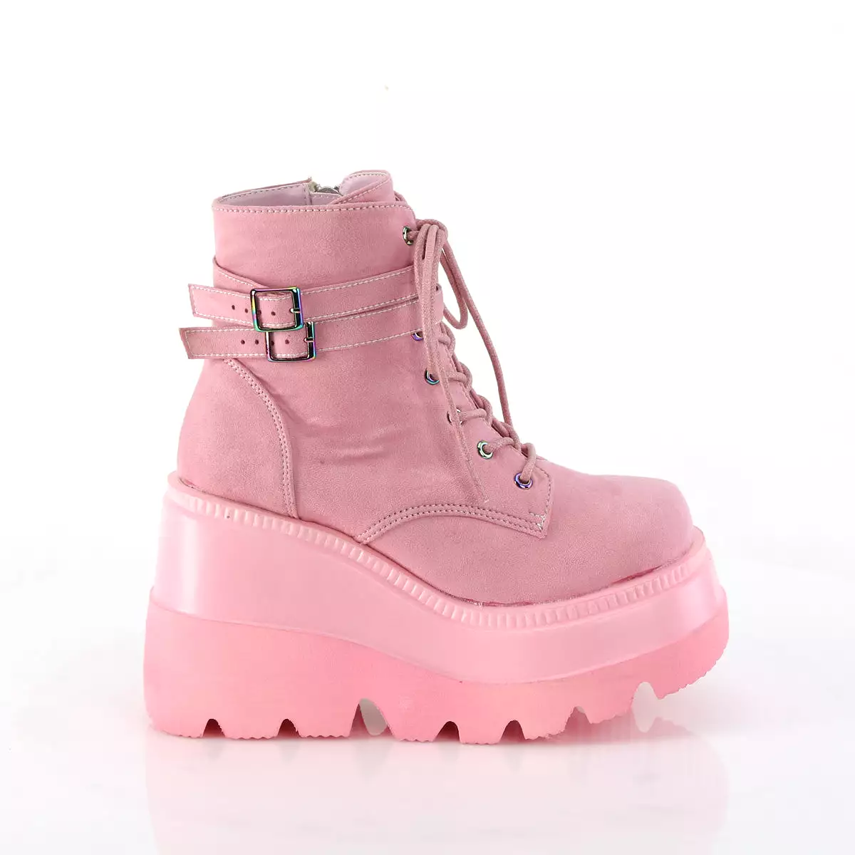 4 Platform SHAKER-52 Baby Pink Suede