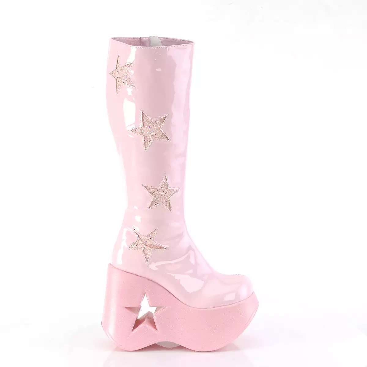 5 Inch Platform DYNAMITE-218 Baby Pink Sparkle