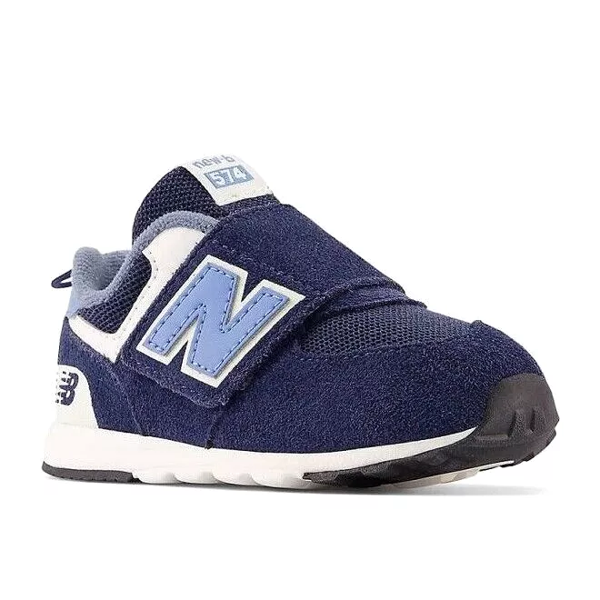 574 Toddler Sneaker - Navy/Heritage Blue, Hook & Loop Closure