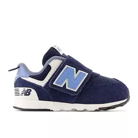 574 Toddler Sneaker - Navy/Heritage Blue, Hook & Loop Closure