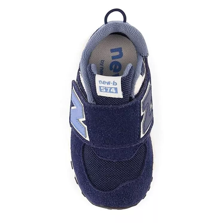 574 Toddler Sneaker - Navy/Heritage Blue, Hook & Loop Closure