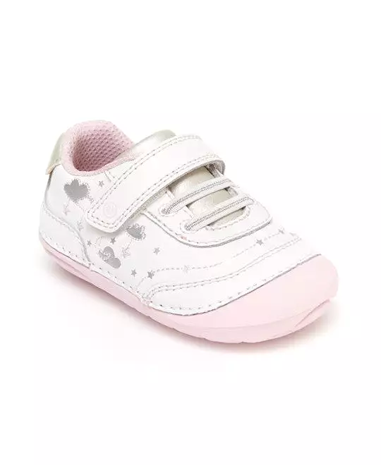 Adalyn Leather Sneaker - White/Pink