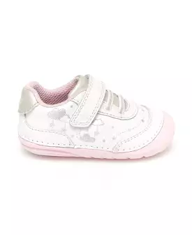 Adalyn Leather Sneaker - White/Pink