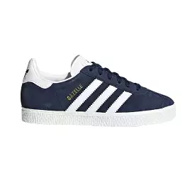 Adidas Boy's Gazelle Navy/White, Grade School GS