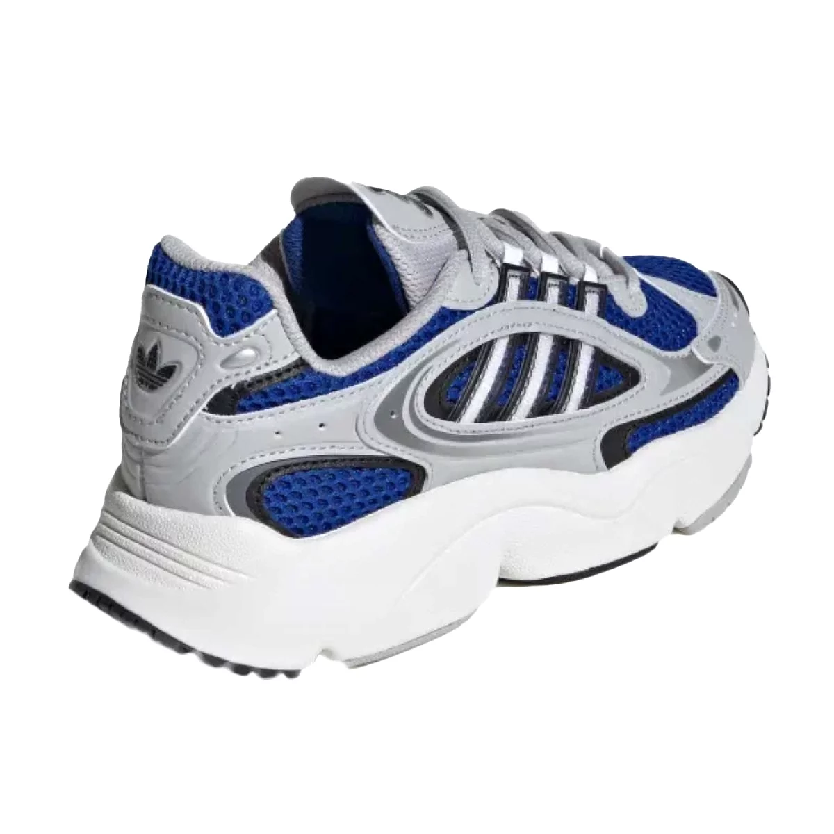 Adidas Boy's Grade School Ozmillen Grey/Royal sport shoes.