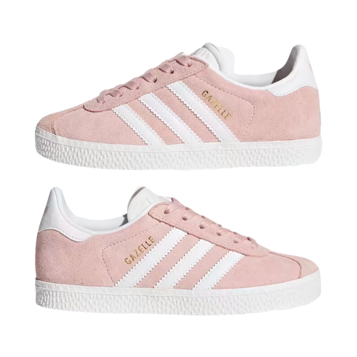 Adidas Girls Gazelle sneakers - Icey Pink/Cloud White/Gold Metallic