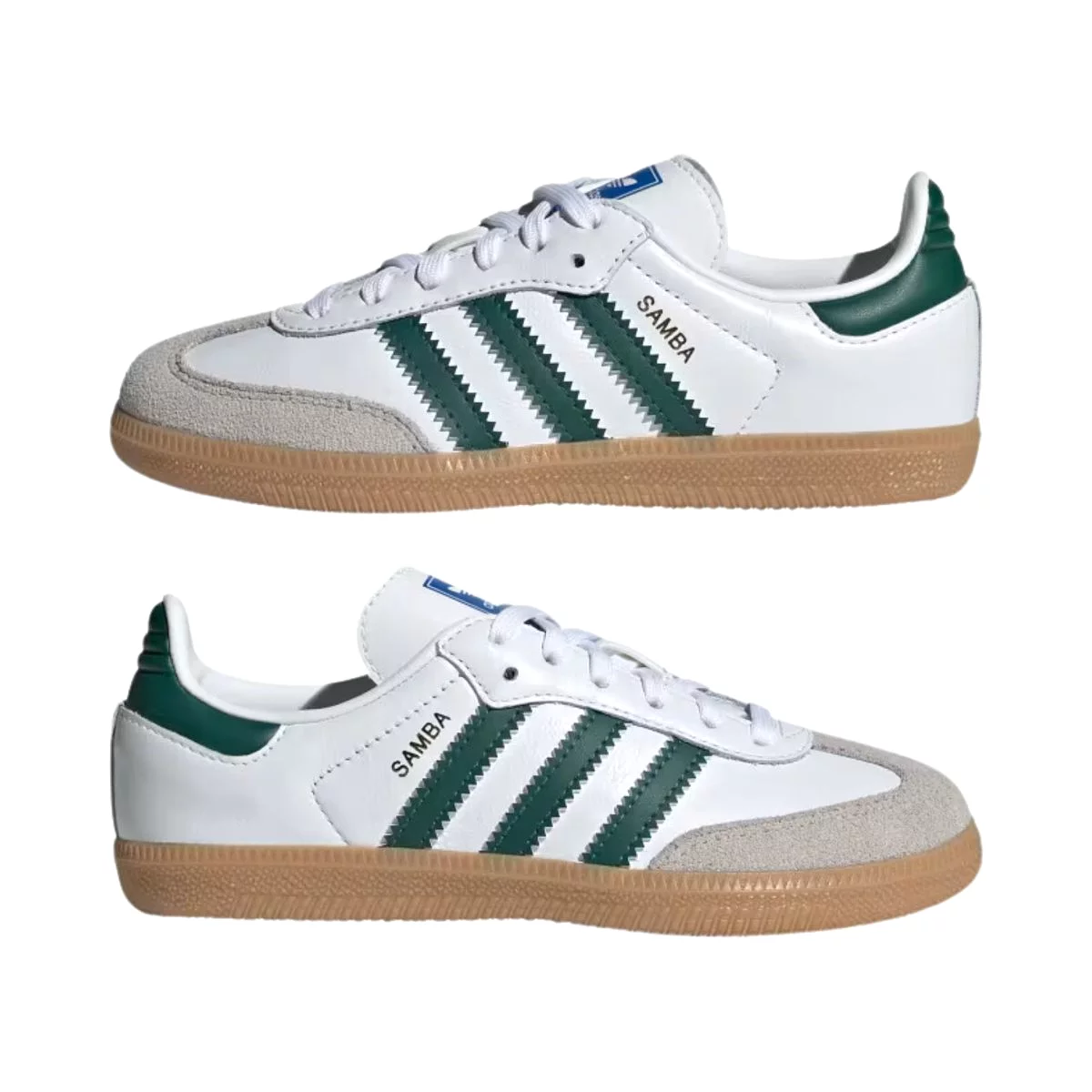 Adidas Pre-School Samba OG Cloud White Collegiate Green Gum