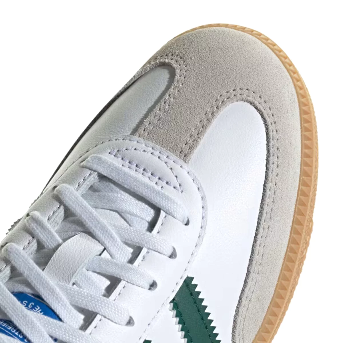 Adidas Samba OG Cloud White/Collegiate Green/Gum- Grade School Boy's Shoes