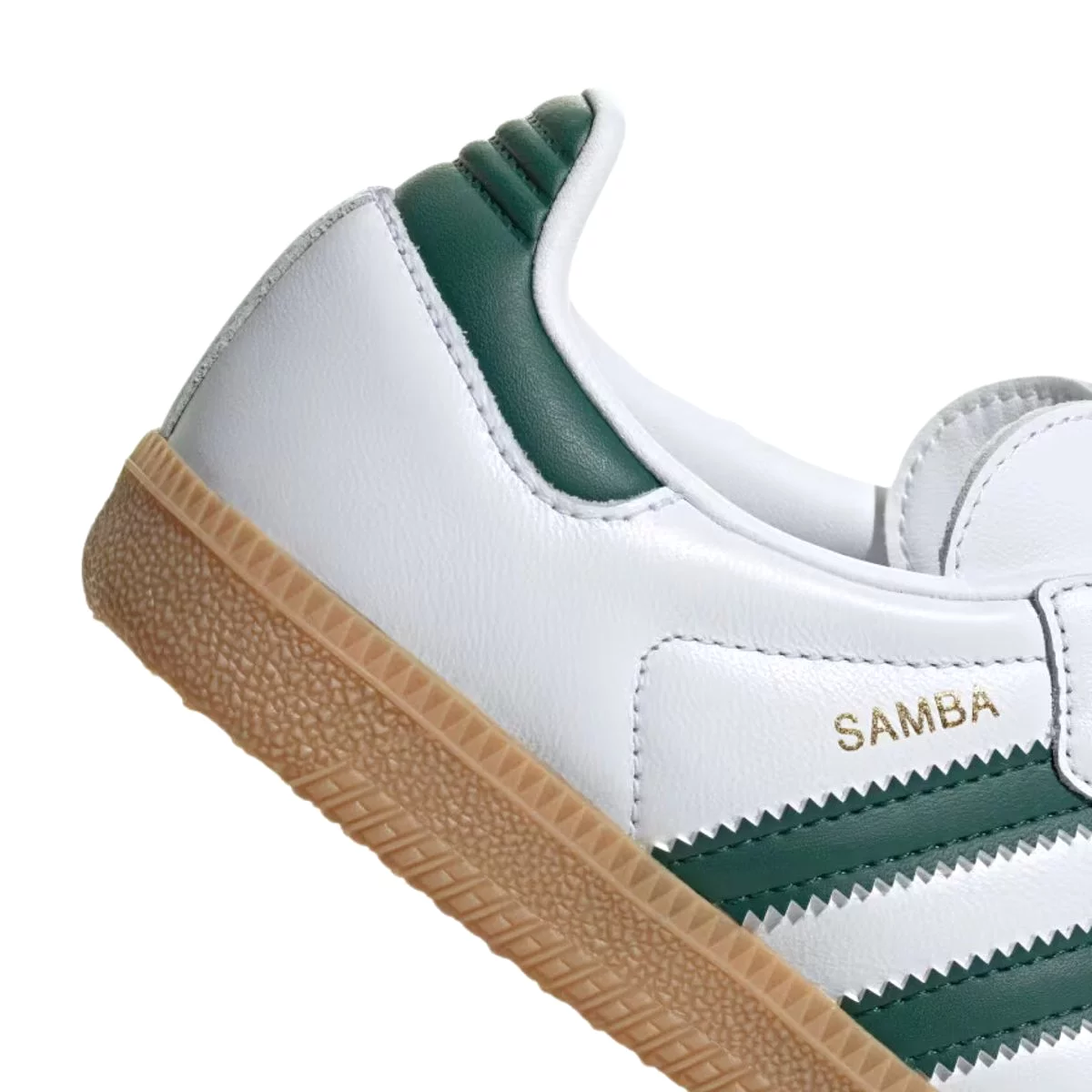 Adidas Samba OG Cloud White/Collegiate Green/Gum- Grade School Boy's Shoes