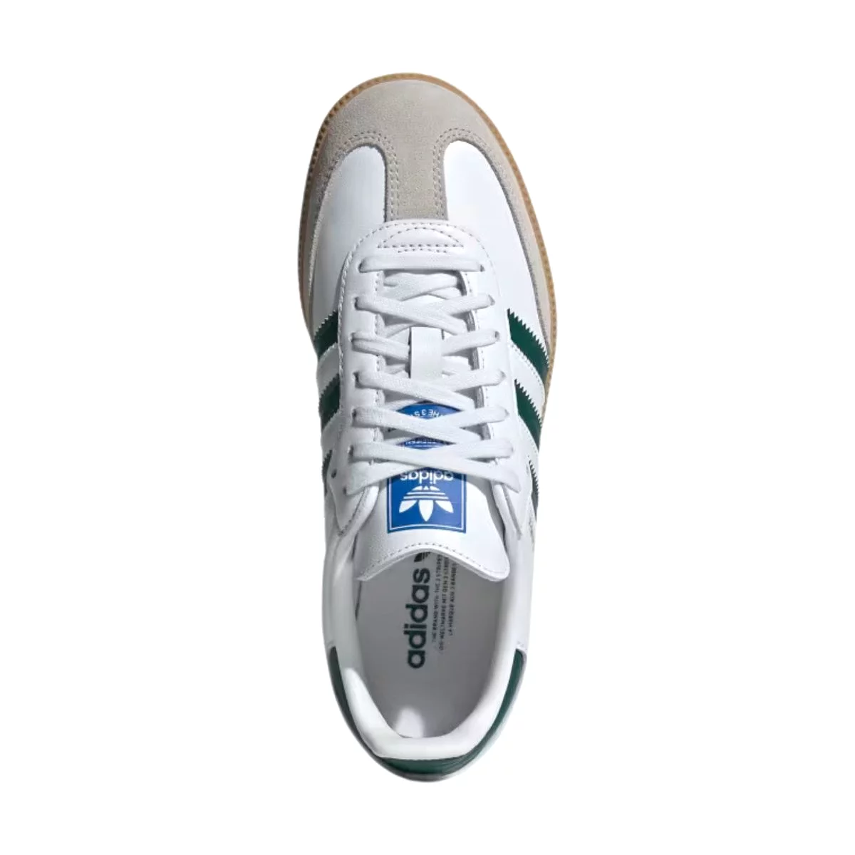 Adidas Samba OG Cloud White/Collegiate Green/Gum- Grade School Boy's Shoes