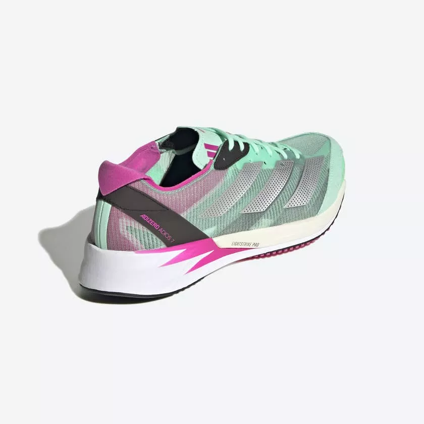 Adidas Women Running Shoes - Adizero Adios 7 - Pulse Mint/Silver Metallic/Core Black