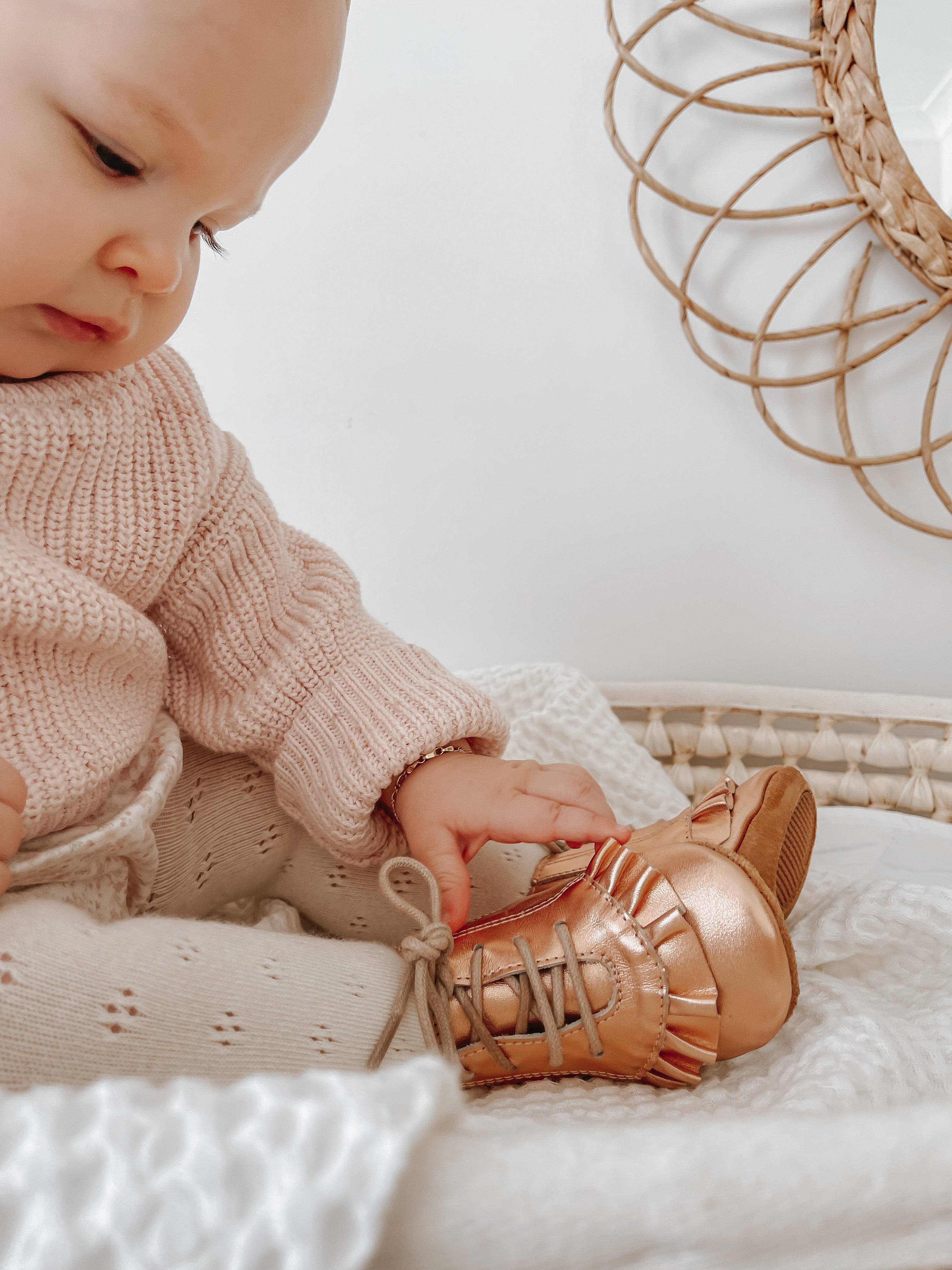 Alex Rose Gold Baby Toddler Boot