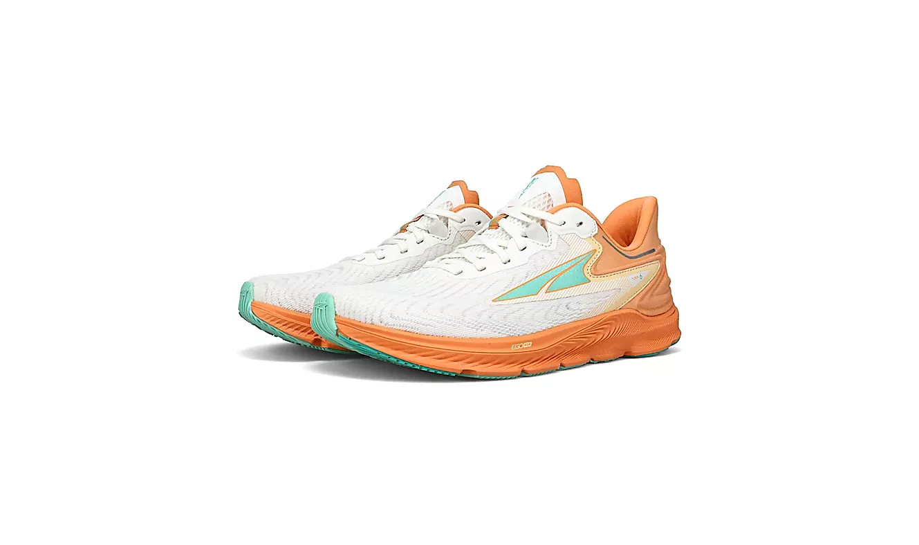 ALTRA Torin 6 Women's Running Shoes - White/Orange.